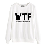 Womens Where's the Food Sweatshirt