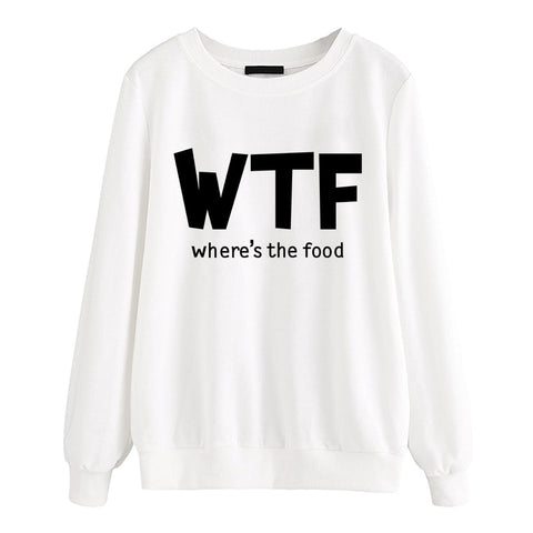 Womens Where's the Food Sweatshirt