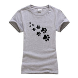 Womens Cute Cat Paws T-Shirt
