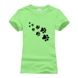 Womens Cute Cat Paws T-Shirt