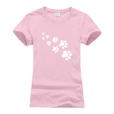 Womens Cute Cat Paws T-Shirt