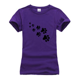 Womens Cute Cat Paws T-Shirt