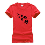 Womens Cute Cat Paws T-Shirt