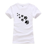 Womens Cute Cat Paws T-Shirt
