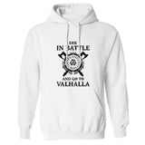 Mens Die in Battle and Go to Valhalla Hoodie