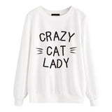 Womens Crazy Cat Lady Sweatshirt