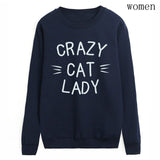 Womens Crazy Cat Lady Sweatshirt