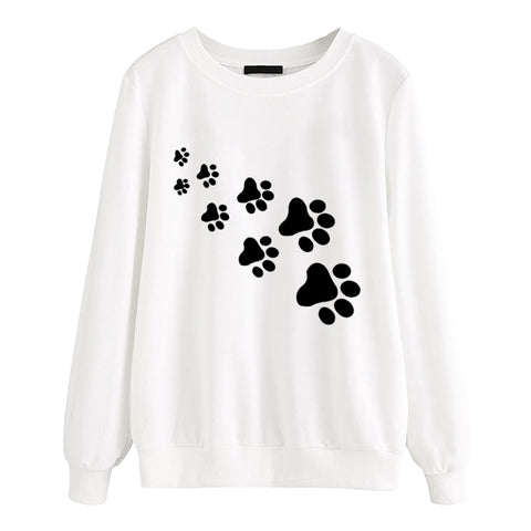 Womens Cute Cat Paws Sweatshirt